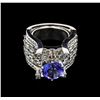 Image 1 : 2.75ct Tanzanite and Diamond Ring - 14KT White Gold