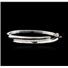 Image 1 : 14KT White Gold 1.46ctw Diamond Bangle Bracelet