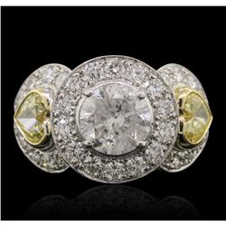 Platinum and 18KT Two-Tone Gold 5.15ctw Diamond Ring