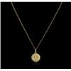 Image 2 : 8-14KT Yellow Gold Religious Pendant With Chain