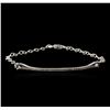 Image 1 : 14KT White Gold 0.26ctw Diamond Bracelet