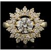 Image 1 : 14KT Yellow Gold 2.86ctw Diamond Ring