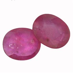 14.36ctw Oval Mixed Ruby Parcel