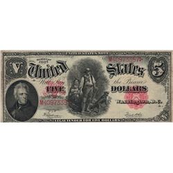 1907 $5 Woodchopper" United States Legal Tender Note