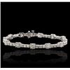 Image 1 : 14KT White Gold 9.93ctw Diamond Tennis Bracelet