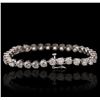 Image 2 : 14KT White Gold 11.40ctw Diamond Tennis Bracelet