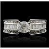 Image 1 : 14KT White Gold 2.21ctw Diamond Ring