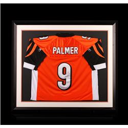 Carson Palmer Framed Autographed Jersey