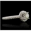 Image 2 : 14KT White Gold 1.43ctw Diamond Ring