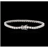 Image 2 : 14KT White Gold 4.55ctw Diamond Tennis Bracelet