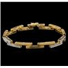 Image 1 : 0.49ctw Diamond Bracelet - 14KT Yellow Gold