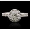 Image 1 : 14KT White Gold 1.59ctw Diamond Ring