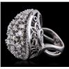 Image 2 : 14KT White Gold 2.74ctw Diamond Ring