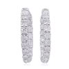 Image 1 : 14KT White Gold 3.56ctw Diamond Earrings