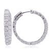 Image 2 : 14KT White Gold 3.56ctw Diamond Earrings