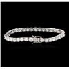 Image 2 : 14KT White Gold 8.20ctw Diamond Tennis Bracelet