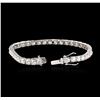 Image 3 : 14KT White Gold 8.20ctw Diamond Tennis Bracelet