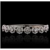 Image 2 : 14KT White Gold 2.74ctw Diamond Bangle Bracelet