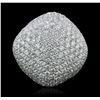 Image 1 : 18KT White Gold 7.44ctw Diamond Ring