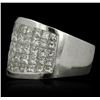 Image 2 : 18KT White Gold 3.50ctw Diamond Ring