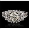 Image 1 : 18KT White Gold 2.19ctw Diamond Ring