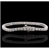 Image 2 : 14KT White Gold 4.64ctw Diamond Tennis Bracelet