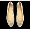 Image 5 : Ladies Christian Louboutin Gozul Strass Glitter Flats