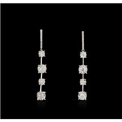 14KT White Gold 2.24ctw Diamond Earrings