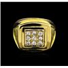 Image 1 : 0.28ctw Diamond Ring - 18KT Yellow Gold