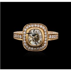 18KT Rose Gold 1.83ctw Diamond Ring