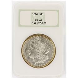 1886 NGC MS64 Morgan Silver Dollar