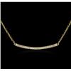Image 2 : 14KT Yellow Gold 0.84ctw Diamond Necklace