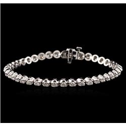 14KT White Gold 3.35ctw Diamond Tennis Bracelet