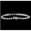 Image 2 : 14KT White Gold 3.35ctw Diamond Tennis Bracelet
