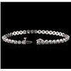 Image 3 : 14KT White Gold 3.35ctw Diamond Tennis Bracelet