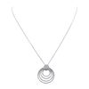 Image 1 : 14KT White Gold 0.90ctw Diamond Pendant With Chain