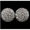 Image 1 : 14KT White Gold 1.14ctw Diamond Earrings