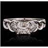 Image 1 : 18KT White Gold 1.34ctw Diamond Ring