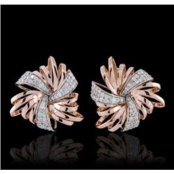 14KT Rose Gold 0.50ctw Diamond Earrings