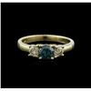 Image 1 : 14KT Yellow Gold 0.96ctw Blue Diamond Ring