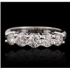 Image 1 : 14KT White Gold 1.17ctw Diamond Ring