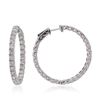 Image 2 : 14KT White Gold 4.18ctw Diamond Earrings