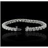 Image 3 : 14KT White Gold 7.03ctw Diamond Tennis Bracelet