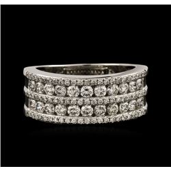 18KT White Gold 0.91ctw Diamond Ring