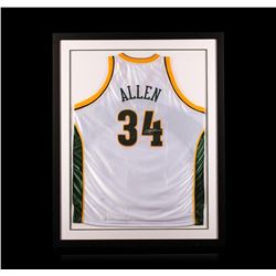 Ray Allen Framed Autographed Jersey