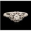Image 1 : 14KT White Gold 1.06ctw Diamond Ring
