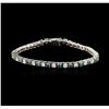 Image 1 : 14KT White Gold 4.78ctw Diamond Tennis Bracelet