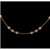 Image 2 : 1.99ctw Diamond Necklace - 14KT Rose Gold