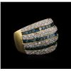 Image 2 : 2.41ctw Fancy Blue Diamond Ring - 14KT Yellow Gold
