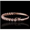 Image 2 : 14KT Rose Gold 2.10ctw Diamond Bracelet